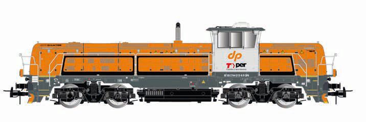 Rivarossi HR2923 Dinazzano Po/TPER  Diesellok Effishunter 1000  orange/hellgrau  Ep. VI